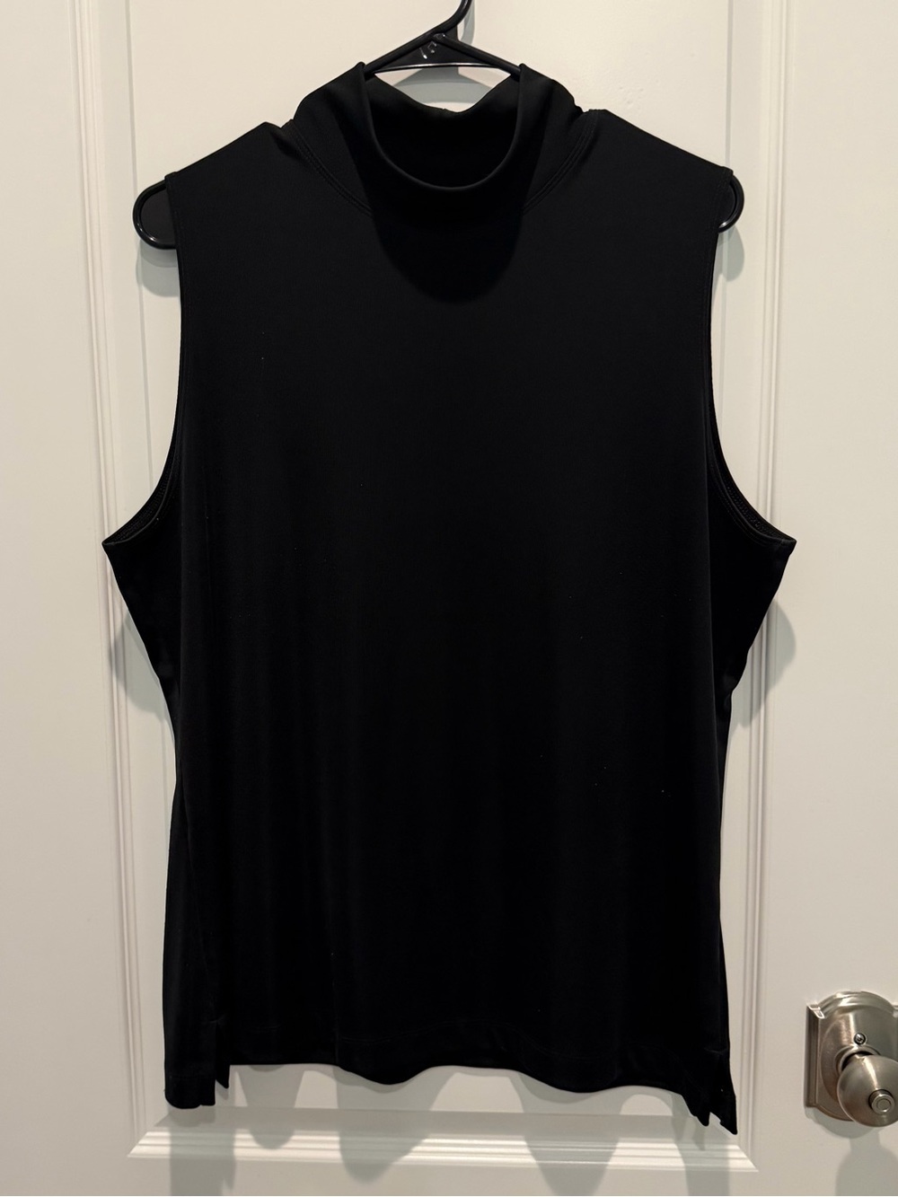Additions Chico's Black Slinky Sleeveless Mock Neck Top Women’s Size XL (3)